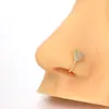Comércio Exterior Transfronteiriço da Amazon Joias Europeias e Americanas Clipe de Nariz em U Não Perfurado Zircônia Microincrustada Coração Raio Coroa Piercing de Nariz