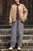 26 Pantalones Casuales Acolchados Versátiles Adelgazantes de Nuevo Estilo Vintage de Invierno para Mujer, Pantalones Gruesos Calientes de Algodón y Lino