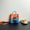 Nova Bolsa de Malha de Grande Capacidade Advanced Sense Ins Bolsa para Celular Nicho Ombro Crossbody Bolsa Cartoon Fashion Bolsa