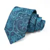 Gravata Masculina Logotipo Personalizado Gravata Paisley Vermelha Casamento Noivo Gravata de Alta Qualidade Amarrada à Mão para Homens