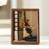 Soporte de Exhibición para Marco de Fotos de Madera Maciza con Esquinas Redondeadas de 6 pulgadas, Servicio de Impresión de Fotos y Creación de Álbumes, Postales de 6 pulgadas 7 pulgadas