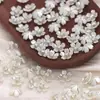 20 piezas de perla con forma de flor y centro de pedrería, accesorios DIY para abanicos de novia, sombreros, bolsos, etc.. Ninguno