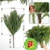Navidad Artificial Nuofuke Goma Suave Hoja de Pino Decoración para Colgar en la Puerta del Hogar Planta Verde Colgante Anillo de Ratán Corona de Navidad Colgante de Pared