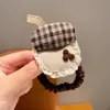Goma para el pelo de flor con lazo para niños, Goma que no daña el pelo, Cuerda para el pelo de alta elasticidad y duradera, Diadema para niña