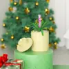 Pote de Armazenamento Cilíndrico de Natal com Relevo de Árvore, Alce, Floco de Neve, Molde de Silicone para Vela de Gesso Aromaterapia DIY