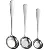 Cuchara de acero inoxidable 316L de alta calidad cuchara profunda cuchara cuchara cuchara mango largo fondo plano engrosado cuchara redonda grabado láser