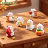 Linda Figura de Gato de la Suerte para Recaudar Riqueza en Micro Paisaje Kawaii Muñeca de Granos Accesorios Decorativos DIY para Casa de Muñecas Mini Adorno de Escritorio