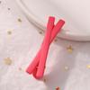 Moda simple pinza cruzada color niña pinza pico de pato pinza lateral niña bebé Princesa pasador roto ventas directas de fábrica