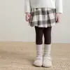 Zapatos y calcetines para niñas, calcetines con volantes y patrón de rombos de encaje para otoño e invierno, estilo coreano, adecuados para combinar con leggings, calentadores de piernas hasta la pantorrilla