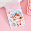 Pegatinas 5D tridimensionales con relieve para niñas, dibujos animados infantiles, autoadhesivas, impermeables, decoración DIY para funda de teléfono, patrones pequeños