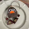 Bolsa de Muñeca Linda y Peculiar con Colgante de Fruta Hecho a Mano DIY Llavero de Coche con Figura Divertida Colgante Cascabel