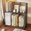 Estantería de escritorio portalápices A4 de metal para documentos caja de archivos estante de almacenamiento de archivos multicapa soporte para libros estante de archivos de oficina