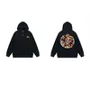 Sudadera con cremallera estilo europeo y americano transfronteriza con estampado de letras, número 8 negro, sudadera con cremallera casual unisex Stu