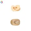 Qiyue Pinza para el Cabello Mate Tamaño Pequeño Pinza de Pico de Pato Plana Ovalada en Forma de Corazón Pinza de Tiburón Pasador Accesorio para el Cabello Adorno para el Cabello de Mujer Venta al por Mayor