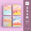 Cuaderno Espiral Lindo Cuaderno Pequeño Cubierta de Tarjeta Capibara Cuaderno de Bolsillo Cuaderno Rayado Mini Portátil Conveniente Bloc de Notas