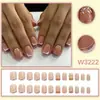 Exportación europea y americana, arte de uñas único y elegante para el uso diario, longitud media, fábrica original, disponible al por mayor, productos terminados