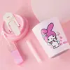 Termo de Hello Kitty de acero inoxidable 316, taza portátil de alto valor con popote para niñas, taza de café para regalo de pareja