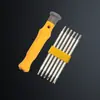 Conjunto de chaves de fenda em Y, em U e Torx com pontas, Phillips, fenda reta, multifuncional, chave de fenda magnética forte para uso doméstico