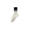 Meias de Yoga Antiderrapantes com Cores Degradê Outono e Inverno Meias Esportivas Coloridas Dopamina Silicone Solado Antiderrapante Cano Médio Meias de Fitness