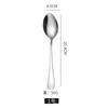 Cuchara de acero inoxidable 304 al por mayor, cuchara para postre, cuchara comercial para el hogar, tenedor para fruta, cuchillo para carne, tenedor, cuchara, logo personalizado