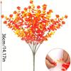 Amazon Transfronterizo Otoño Planta Artificial Flor Falsa 7 Ramas Eucalipto Plástico Loto Color Otoño Decoración del Hogar