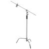 Suporte de Luminária Mágica de Pernas Tipo C para Fotografia 3,3 m Aço Inoxidável Suporte para Cinema e Televisão Suporte com Braço Oblíquo Suporte para Painel Bandeira Fotografia Removível