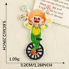Parche Bordado Autoadhesivo Tema Payaso de Circo Etiqueta Bordada Parche DIY para Ropa Bolsa Accesorios Parche Tela Parche