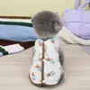 Colete Térmico Espesso Amigo da Pele para Outono e Inverno para Teddy, Bichon, Cães Pequenos e Gatos, Colete de Gaze de Algodão com Abertura nas Costas 25