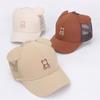 Gorra de Color Sólido Estilo Ins Japonés y Coreano Verano Gorra de Malla para Niños Orejas de Oso Gorra de Béisbol Bebé 2-6 Años Sombrero de Sol Transfronterizo