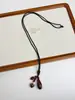 Nuevo collar colgante de pez de palisandro estilo chino, estilo étnico vintage, cadena larga versátil para suéter, accesorio de diseñador para mujer