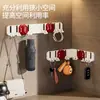 Estante plegable de múltiples ganchos para uso doméstico, ventosa, no requiere taladro, fuerte capacidad de carga, montado en la pared, gancho adhesivo sin rastro para almacenamiento en baño y cocina