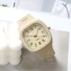 Reloj cuadrado de TikTok de celebridad de Internet para mujer estilo universitario ins para hombre y mujer reloj de cuarzo de moda coreano simple para estudiante reloj electrónico