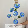 Flores Artificiales con 6 Cabezas de Pino, Cordyceps y Peonía para Arreglo de Escena Floral Hecho a Mano, Decoración Suave, Arreglo Floral de Boda y Decoración Falsa