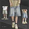Pantalones Cortos de Mezclilla para Hombre 2025 Verano Delgados Sueltos Cintura Ajustada Pantalones Medianos Modernos Casual Juvenil Cinco Puntos Pantalones de Hombre
