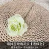 Rosa de 3 Cabeças em Galho Único Arranjo de Flores Rosa Diamante Flor Artificial Popular Parede de Flores em Cascata Parede de Fundo de Hotel Salão de Casamento Flor Artificial