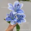 Lirio Hemerocallis Impreso en 3D Lirio Pequeño Artificial Decoración para el Hogar Boda Flores Artificiales Accesorios para Escaparates de Centros Comerciales Materiales Florales
