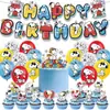 Decoraciones para Fiesta de Cumpleaños Temática de Snoopy Banderín Banner Bandera para Pastel Set de Globos Transfronterizo