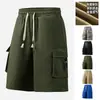 Edición Especial Transfronteriza, Suministro Directo del Fabricante, Shorts de Trabajo Camuflados de Verano para Hombre, Corte Holgado, Lavados, Estilo Callejero Europeo y Americano, Shorts de Color Sólido