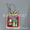 Decoração de Casa Artesanato Presente de Natal Feriado Direto da Fábrica Pingente de Madeira Formato de Marido de Natal
