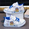 Zapatillas Deportivas Nuevas de Estilo Coreano para Niños Primavera y Otoño, Zapatos de Lona para Niños, Zapatos Casuales Versátiles de Dibujos Animados para Niñas, Zapatos de Tela de Moda