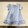Vestido Dulce para Niñas Estilo Casual Universitario Cuello Marino Cuello Polo Transpirable Cómodo Algodón Sin Mangas Vestido de Princesa para Niñas