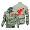 Jaqueta Masculina Padrão Carro Outono e Inverno 2023 Jaqueta Estampada Vermelha Moda Outdoor Jaqueta de Motociclista Jaqueta Masculina