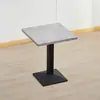 Mesa Rápida de Madeira Maciça Lousa Lanchonete Café Chá de Leite Hambúrguer Restaurante Mesa e Cadeiras Combinadas Mesa Quadrada Pequena Simples Comercial