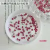 Rhinestones de Circonia Rojo Rosa para Uñas, Rhinestones de Circonia Rojos Biselados Deslumbrantes Famosos en Internet, Mini Rhinestones Pequeños, Rhinestones para Uñas con Forma de Marquise