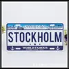 Placa de Matrícula Americana Personalizada Cartelera Personalizada Europea y Americana Metal Aluminio Hoja de Lata Imán para Refrigerador Cóncavo y Convexo Fabricante de Señales para Exportación