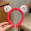 Diadema de Cabeza de Oso Navideño para Mujer, Diadema de Ambiente Festivo para Fiesta, Accesorios para el Cabello Pinza para el Pelo con Lazo de Disfraz Cosplay