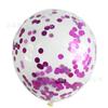 Globo de confeti de 12 pulgadas 2.8g redondo con lentejuelas bola transparente confeti oro rosa globo de látex confeti globo de lentejuelas electrostáticas