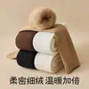 Meias 7/8, Meias Longas Protetoras de Joelho para Mulheres, Meias Grossas de Veludo para Coxa Outono e Inverno, Meias Leggings Estendidas Resistentes ao Frio e Quentes Venda por Atacado