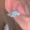 Pinzas para Orejas con Alas de Cristal Xiaohongshu para Mujeres Sin Perforaciones 2026 Nuevo Ear Cuff Pendientes de Nicho de Lujo Ligero