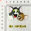 Accesorios para Zuecos DIY Tom y Jerry Flor para Zapato Hebilla de Zapato de Goma Suave Hebilla Decorativa Parche para Funda de Teléfono Móvil